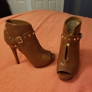Michael Kors Ailee Peep Toe Booties Shooties